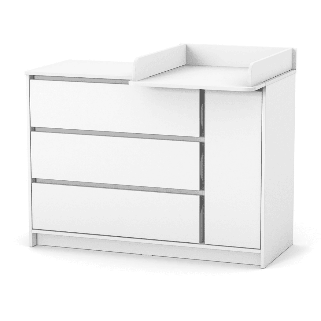 Dětská komoda Lovitto Gekko Kids, 120x51x87cm, Bílá